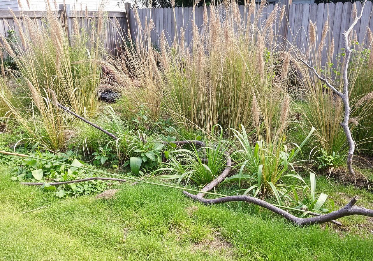 Gartenservice – vorher